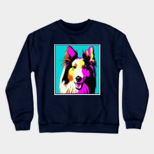 Collie Pop Art Crewneck Sweatshirt